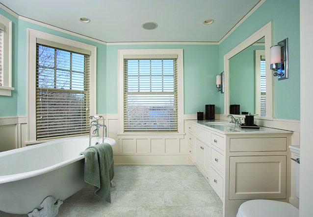 Bathroom with TORLYS EverTile Premier vinyl flooring in Bridgewater