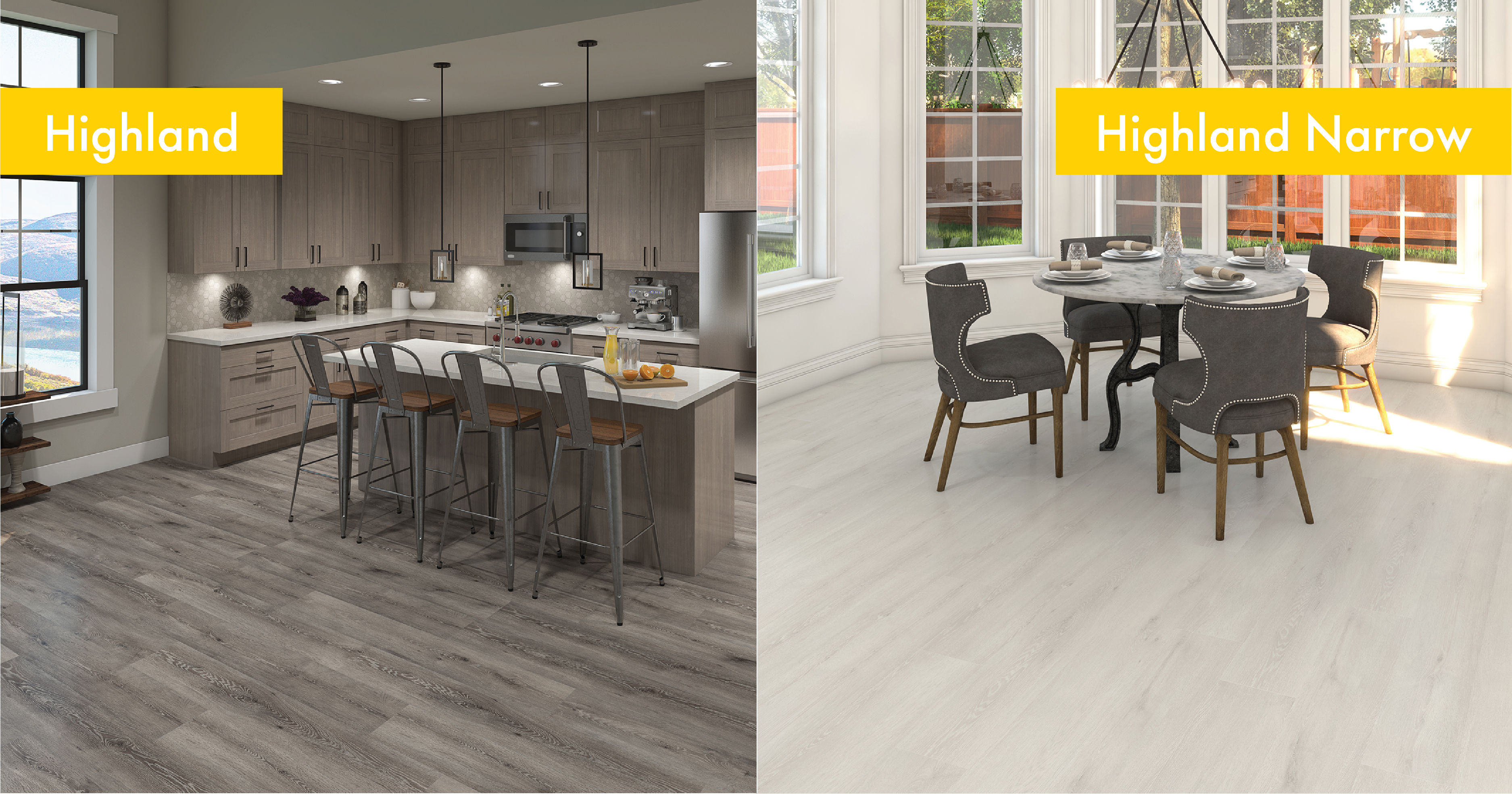 Kitchens featuring Highland and Highland Narrow Collections