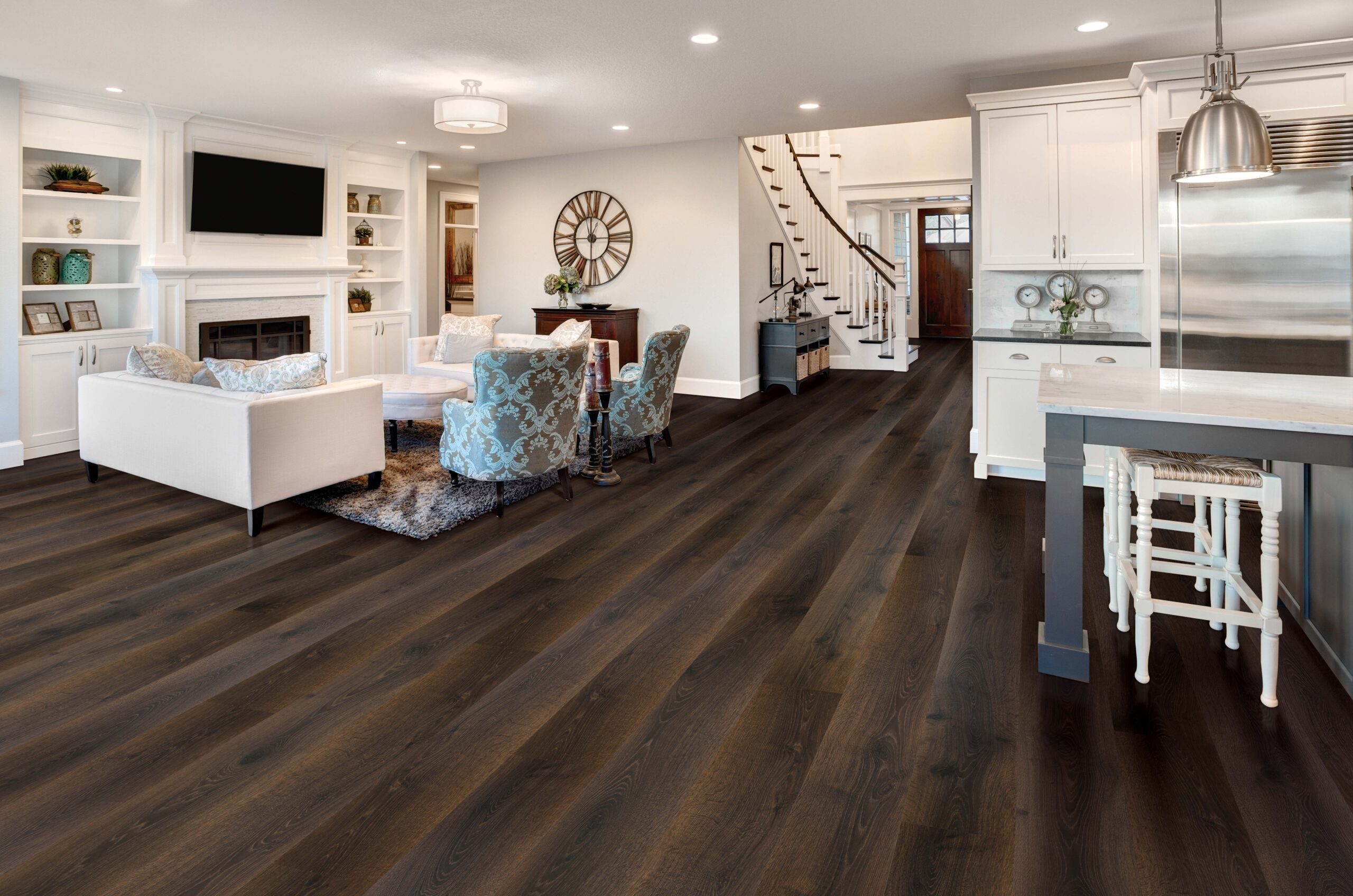 Living Rooms With Dark Flooring  Floor Roma